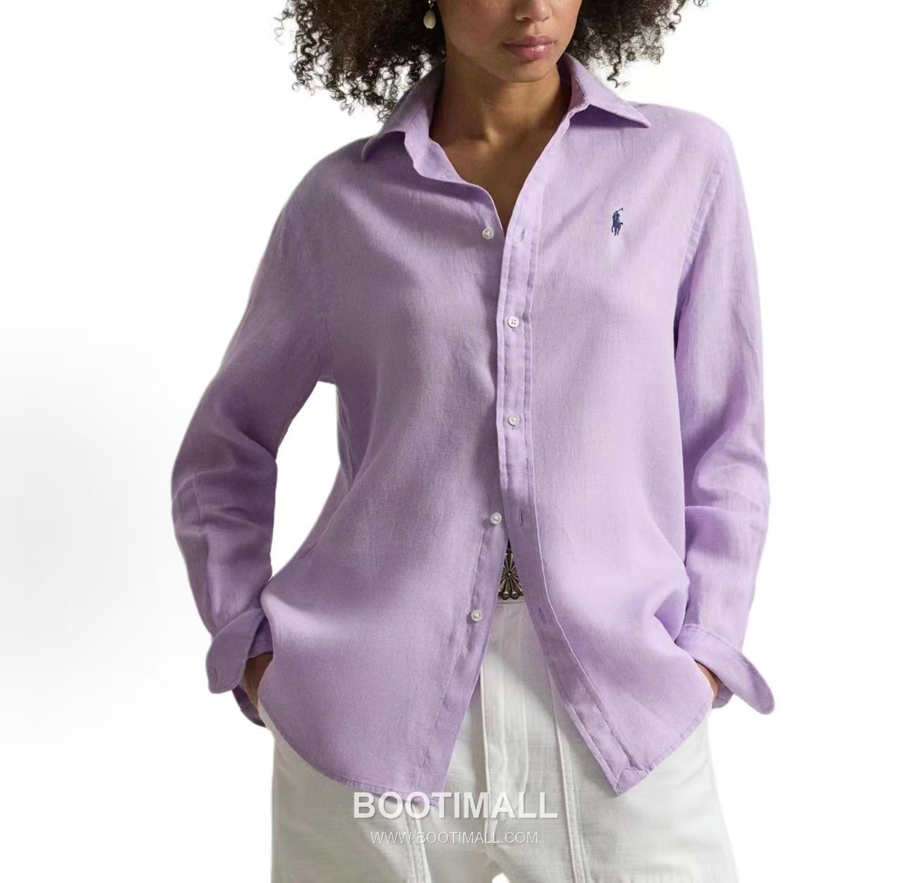 Ralph Lauren SS26 Cotton Long Sleeve Shirt with Embroidered Logo 랄프로렌 SS26 코튼 긴팔 셔츠 자수 로고 3