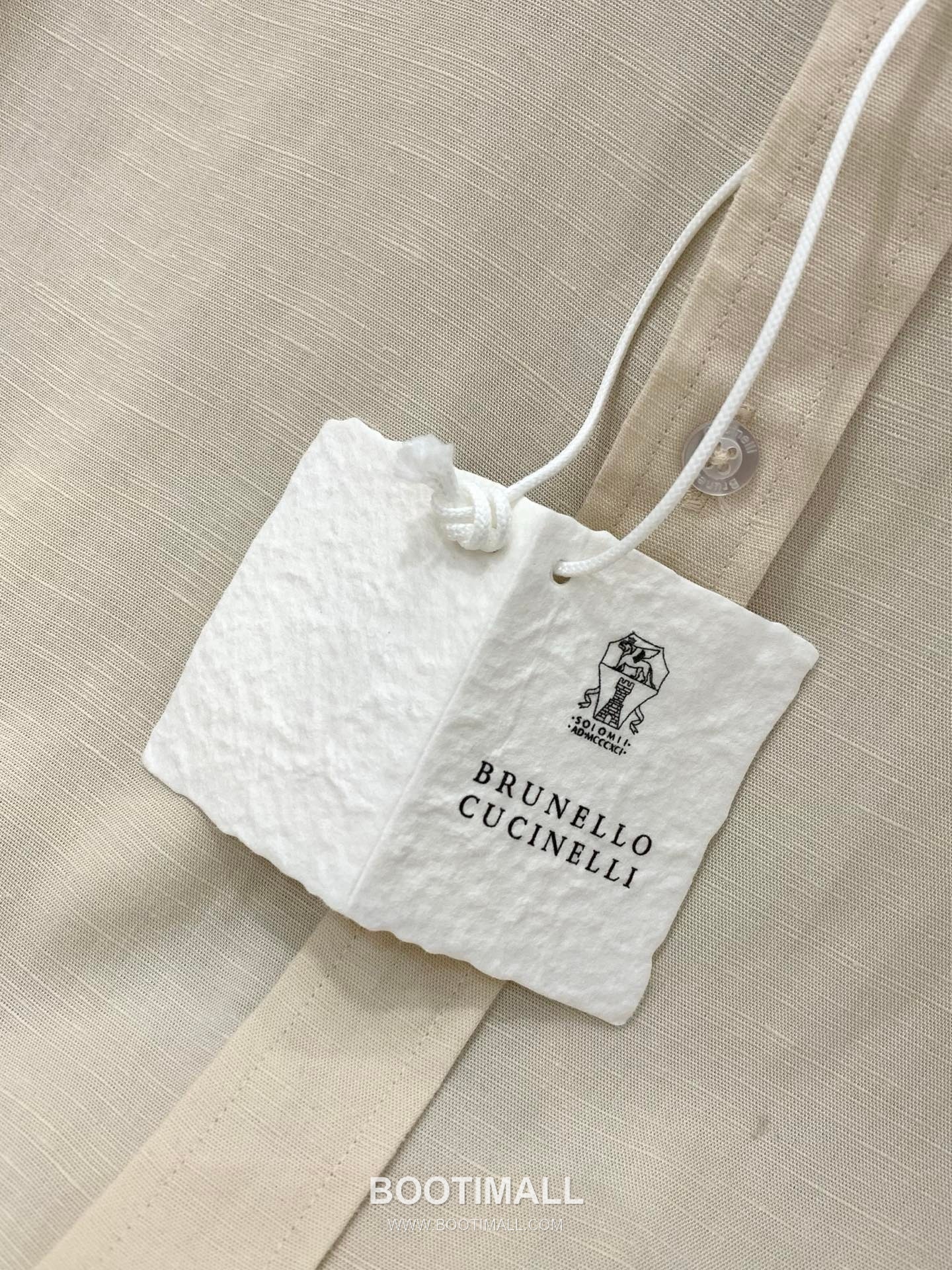 Brunello Cucinelli SS26 Cotton Long Sleeve Shirt with Embroidered Logo 브루넬로 쿠치넬리 SS26 코튼 긴팔 셔츠 자수 로고 7
