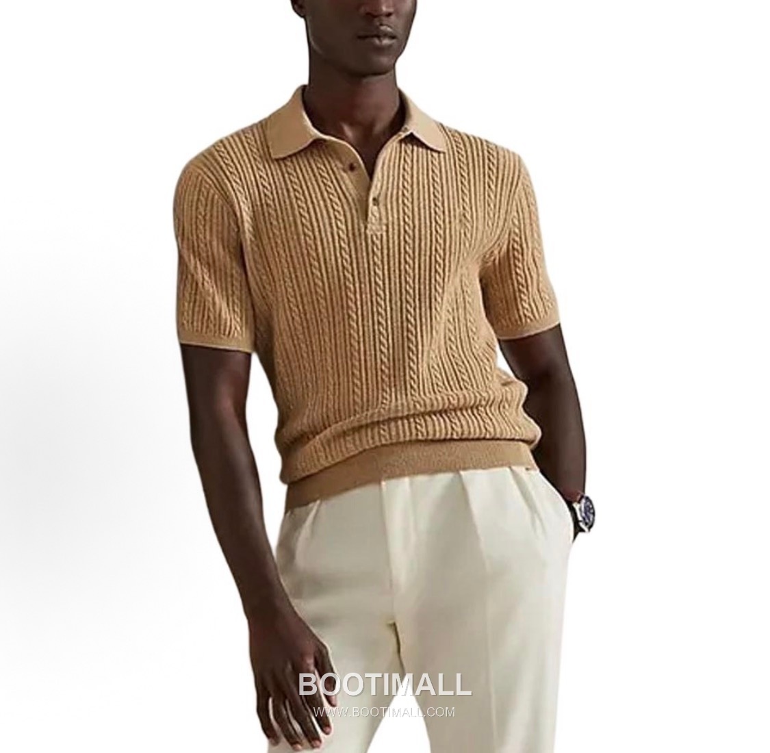 Ralph Lauren SS26 Cotton Knit Collared Short Sleeve Shirt with Embroidered Logo 랄프로렌 SS26 코튼 니트 카라 반팔 셔츠 자수 로고 1