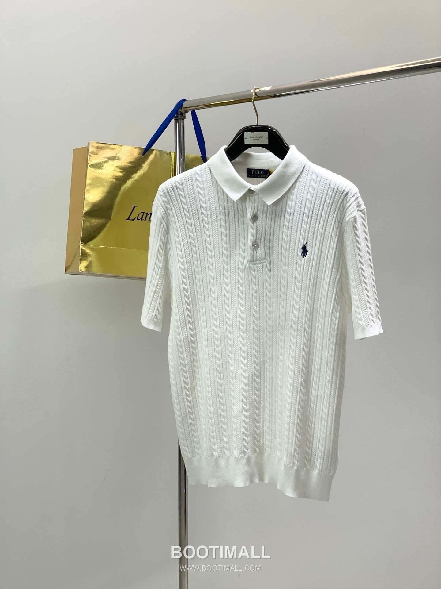 Ralph Lauren SS26 Cotton Knit Collared Short Sleeve Shirt with Embroidered Logo 랄프로렌 SS26 코튼 니트 카라 반팔 셔츠 자수 로고 1