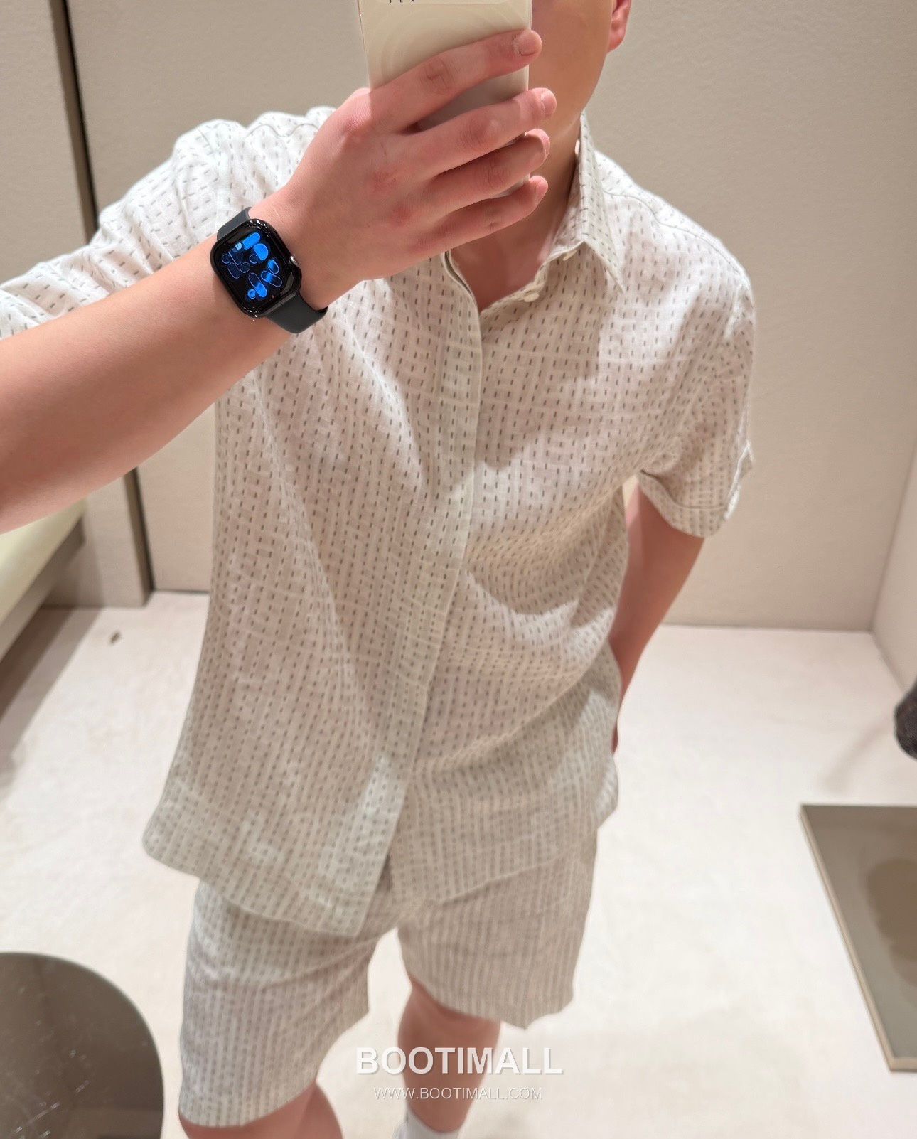 Fendi SS25 Cotton Jacquard Short Sleeve T-Shirt and Shorts Set with Logo Pattern 펜디 SS25 코튼 자카드 반팔 티셔츠 쇼츠 세트 로고 패턴 1