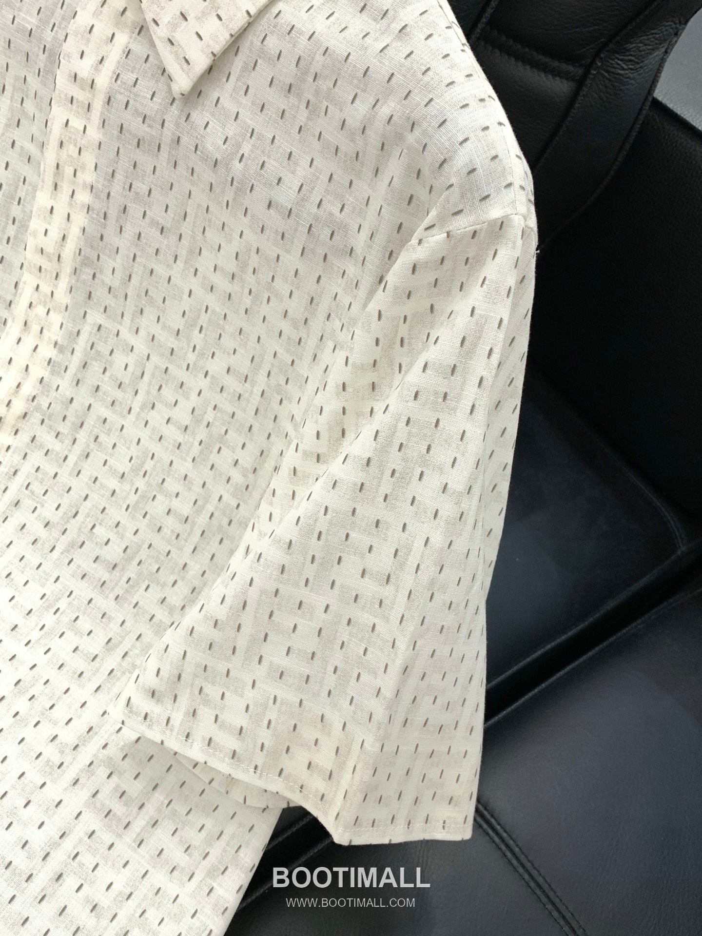 Fendi SS25 Cotton Jacquard Short Sleeve T-Shirt and Shorts Set with Logo Pattern 펜디 SS25 코튼 자카드 반팔 티셔츠 쇼츠 세트 로고 패턴 9