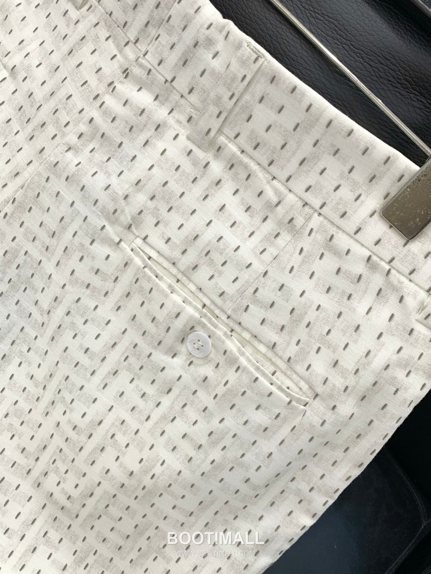 Fendi SS25 Cotton Jacquard Short Sleeve T-Shirt and Shorts Set with Logo Pattern 펜디 SS25 코튼 자카드 반팔 티셔츠 쇼츠 세트 로고 패턴 20