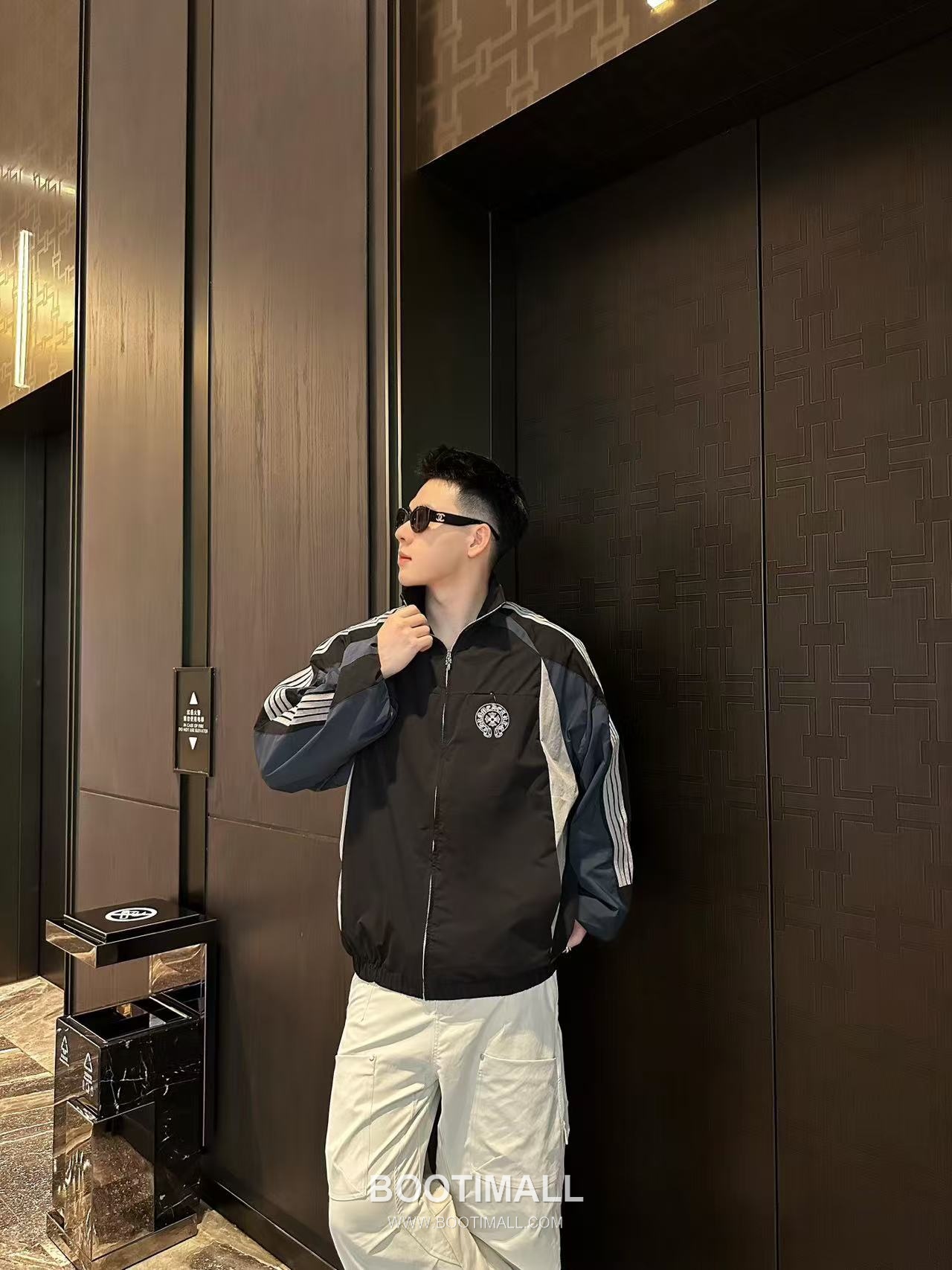 Chrome Hearts Patchwork Color Block Jacket with Cross Zipper 크롬하츠 패치워크 컬러블록 재킷 크로스 지퍼 1