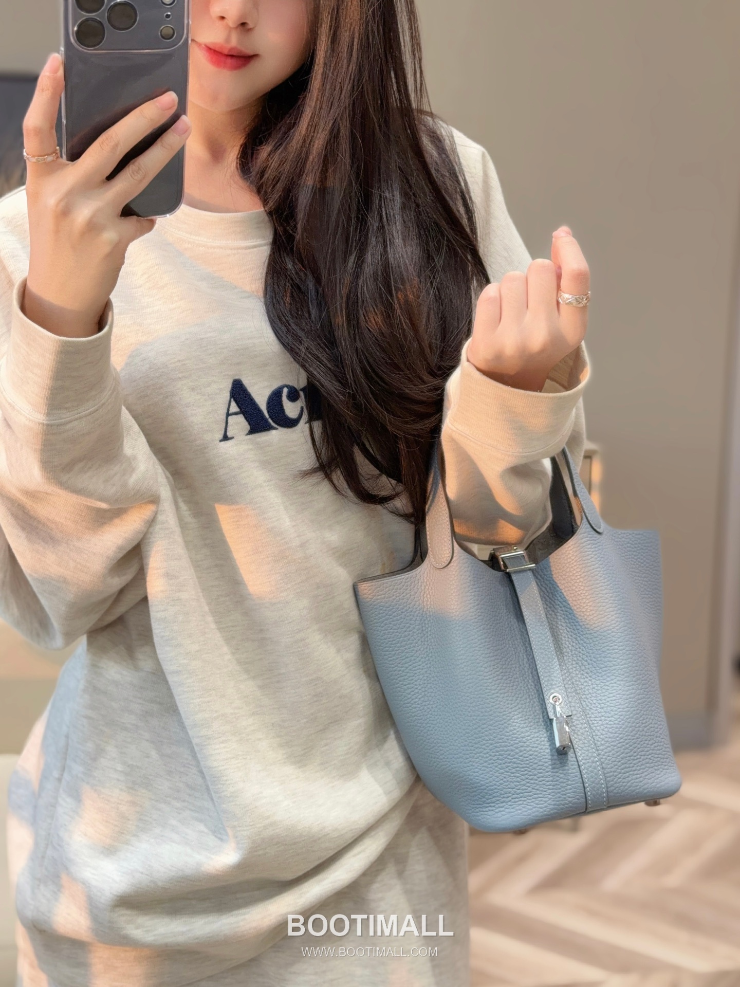 Hermes Picotin Lock Clemence Leather Bucket Bag with Top Handle 에르메스 피코틴락 클레망스 레더 버킷백 핸들형 18cm 3