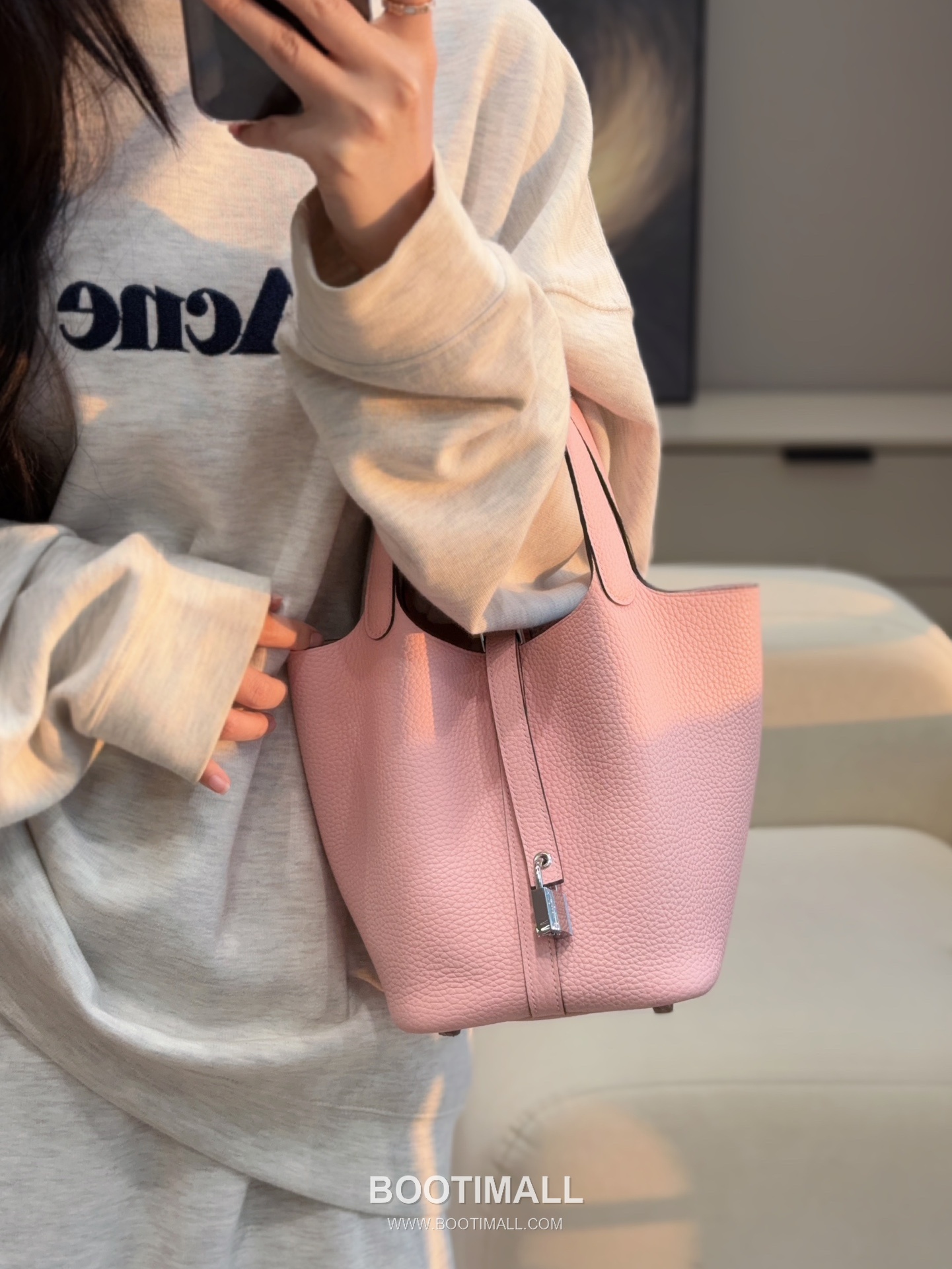 Hermes Picotin Lock Clemence Leather Bucket Bag with Top Handle 에르메스 피코틴락 클레망스 레더 버킷백 핸들형 18cm 2