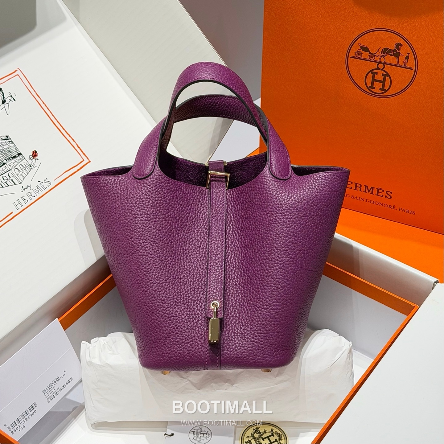 Hermes Picotin Lock Clemence Leather Bucket Bag with Top Handle 에르메스 피코틴락 클레망스 레더 버킷백 핸들형 18cm 5