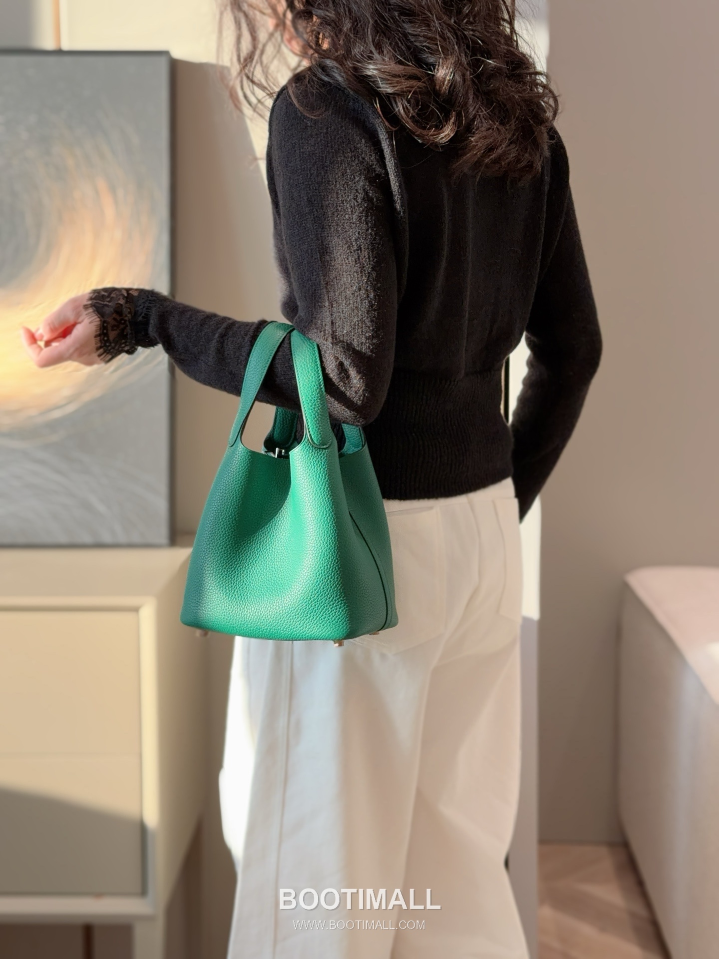 Hermes Picotin Lock Clemence Leather Bucket Bag with Top Handle 에르메스 피코틴락 클레망스 레더 버킷백 핸들형 18cm 3