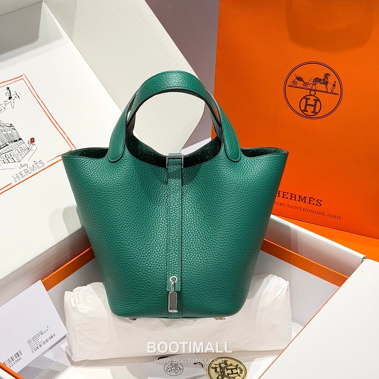 Hermes Picotin Lock Clemence Leather Bucket Bag with Top Handle 에르메스 피코틴락 클레망스 레더 버킷백 핸들형 18cm 5