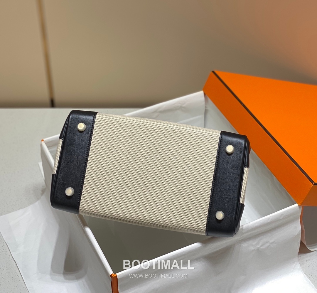 Hermes Birkin 30 Swift Leather Canvas Tote Bag with Flap Lock Detail 에르메스 버킨 30 스위프트 레더 캔버스 토트백 플랩락 12105018 30cm 16