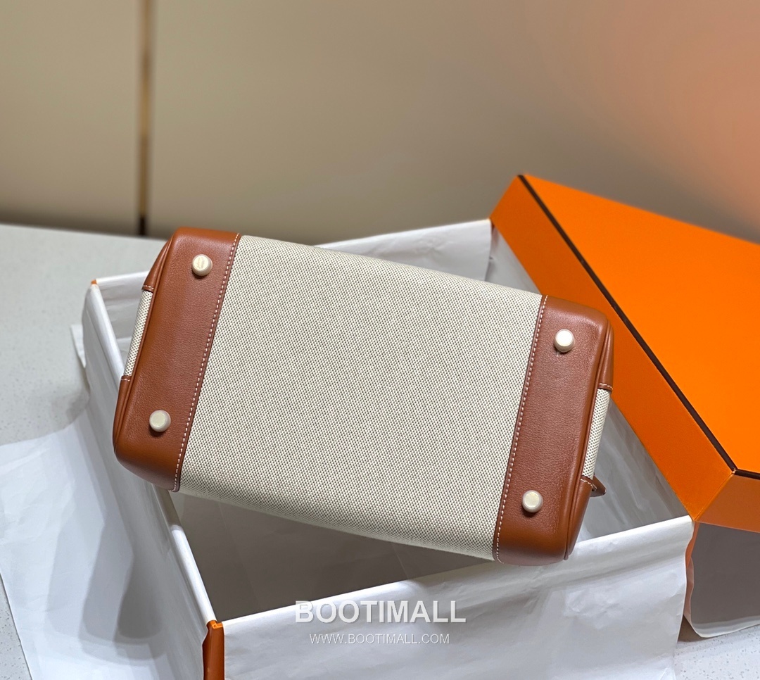 Hermes Birkin 30 Swift Leather Canvas Tote Bag with Flap Lock Detail 에르메스 버킨 30 스위프트 레더 캔버스 토트백 플랩락 12105018 30cm 16