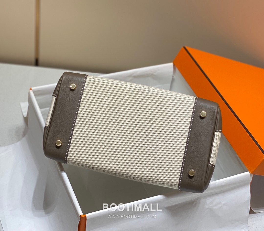 Hermes Birkin 30 Swift Leather Canvas Tote Bag with Flap Lock Detail 에르메스 버킨 30 스위프트 레더 캔버스 토트백 플랩락 12105018 30cm 14