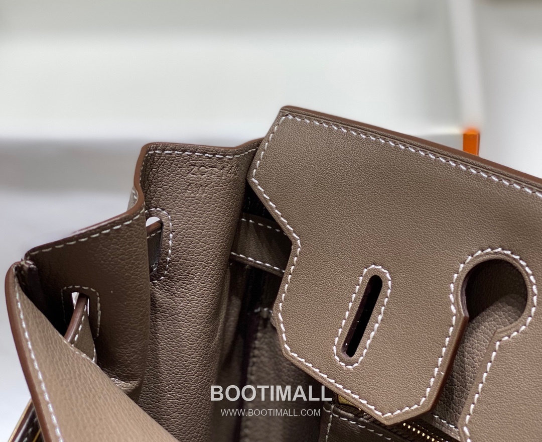 Hermes Birkin 30 Swift Leather Canvas Tote Bag with Flap Lock Detail 에르메스 버킨 30 스위프트 레더 캔버스 토트백 플랩락 12105018 30cm 15