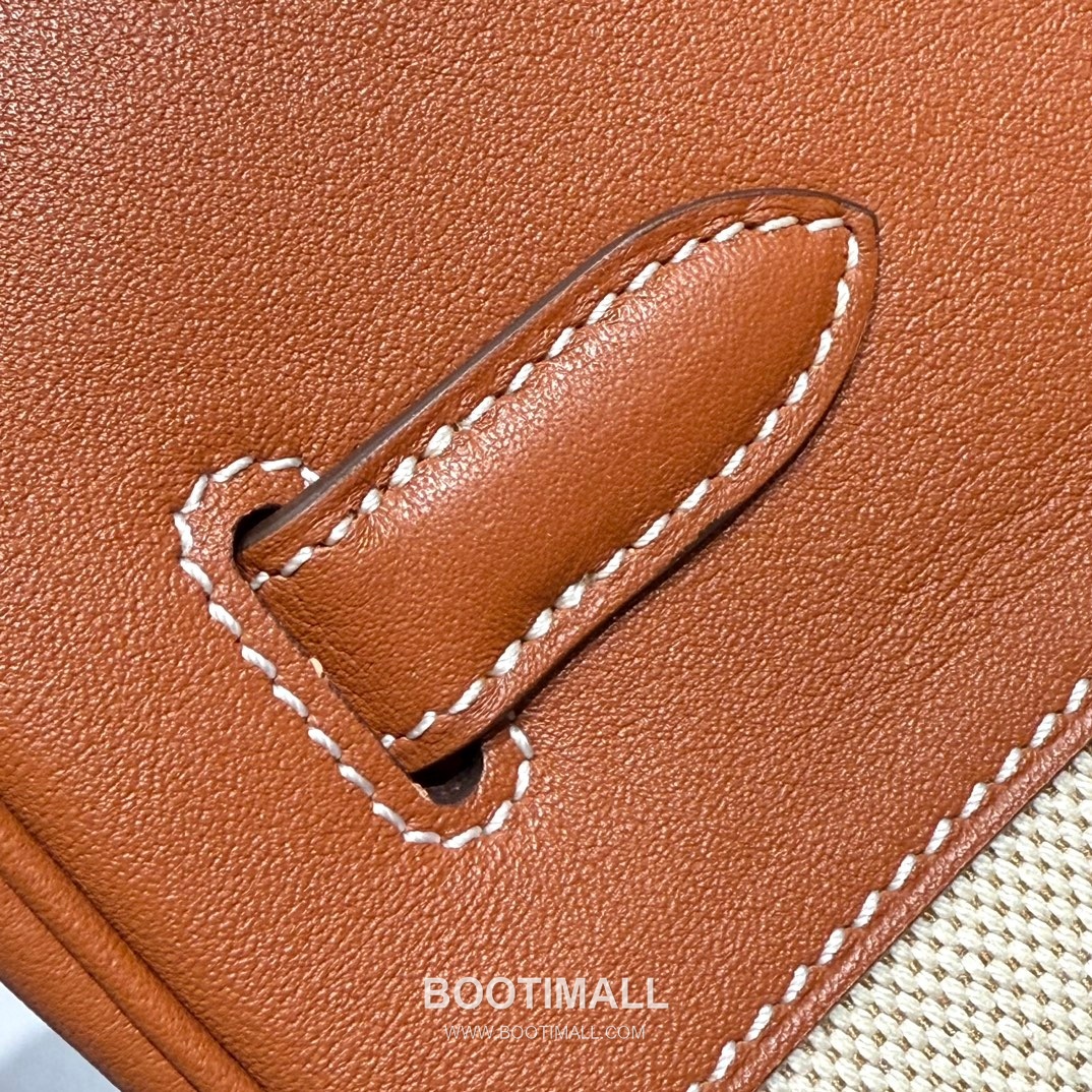 Hermes Birkin 35 Swift Leather Canvas Tote Bag with Flap Lock Detail 에르메스 버킨 35 스위프트 레더 캔버스 토트백 플랩락 12110013 35cm 10