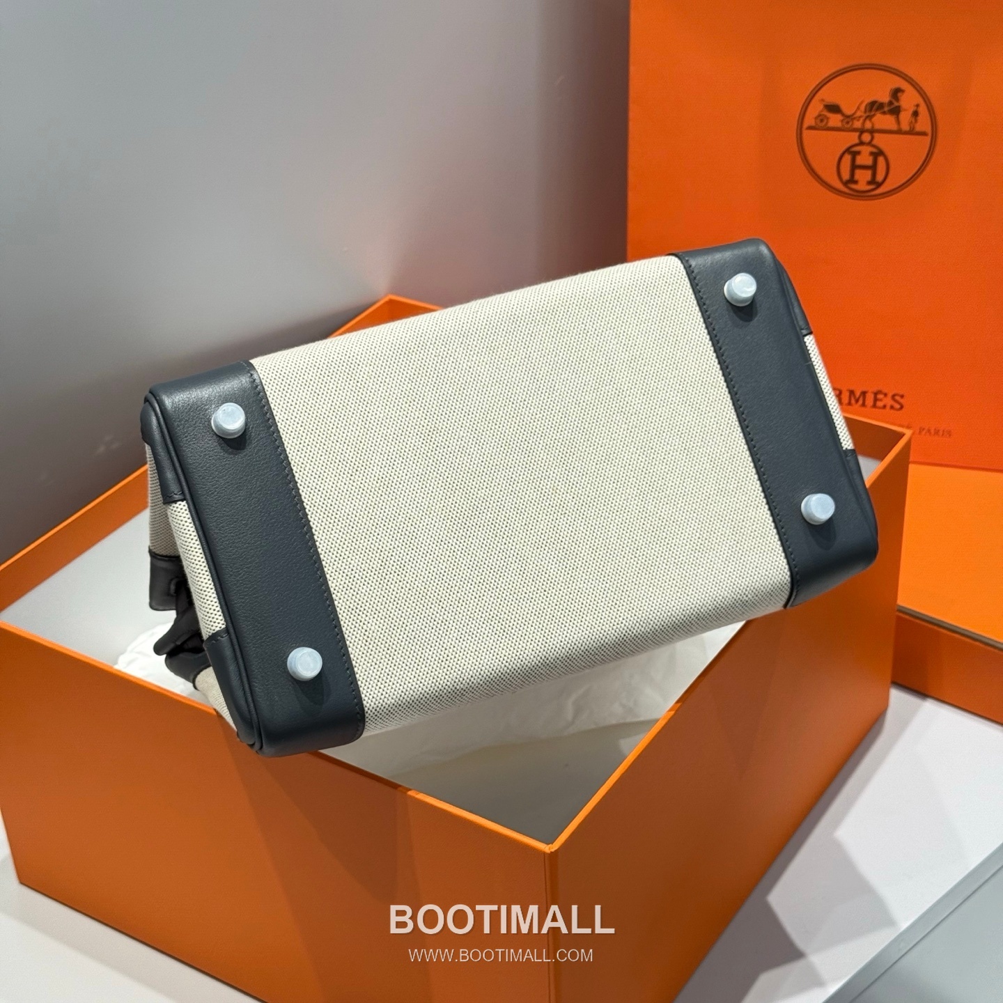 Hermes Birkin 30 Swift Leather Canvas Tote Bag with Flap Lock Detail 에르메스 버킨 30 스위프트 레더 캔버스 토트백 플랩락 12105018 30cm 10