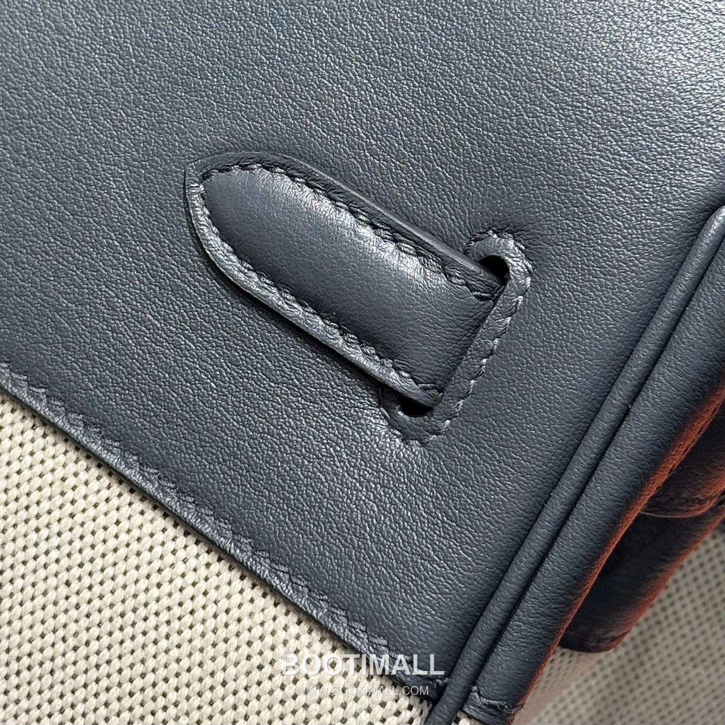 Hermes Birkin 35 Swift Leather Canvas Tote Bag with Flap Lock Detail 에르메스 버킨 35 스위프트 레더 캔버스 토트백 플랩락 12110013 35cm 10