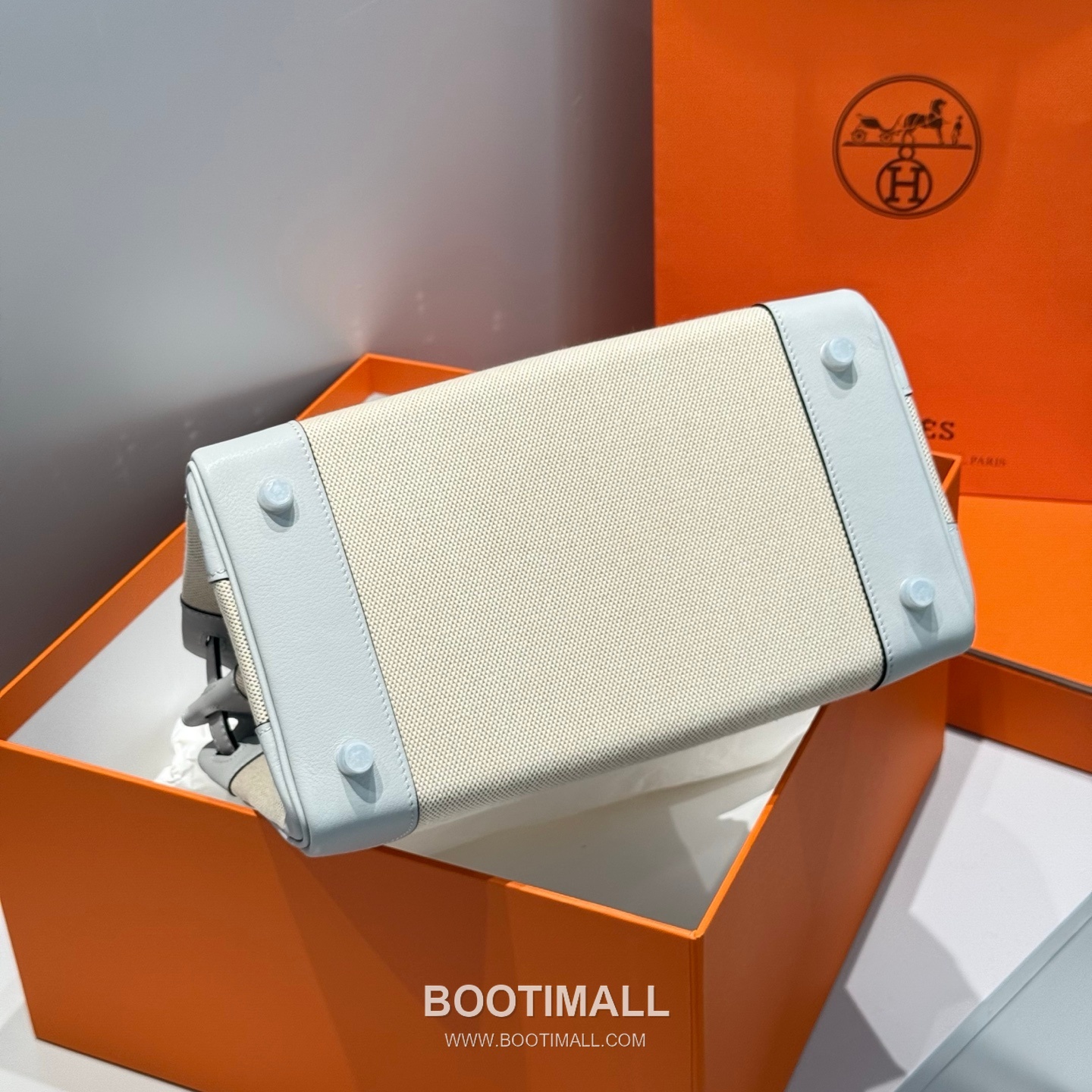 Hermes Birkin 30 Swift Leather Canvas Tote Bag with Flap Lock Detail 에르메스 버킨 30 스위프트 레더 캔버스 토트백 플랩락 12105018 30cm 6