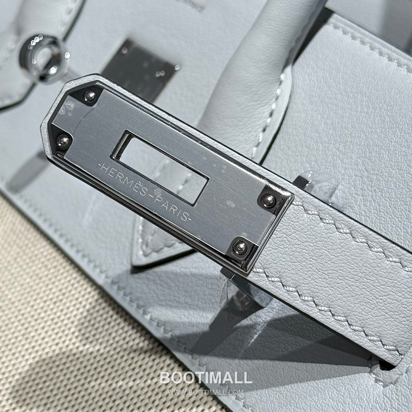 Hermes Birkin 30 Swift Leather Canvas Tote Bag with Flap Lock Detail 에르메스 버킨 30 스위프트 레더 캔버스 토트백 플랩락 12105018 30cm 8