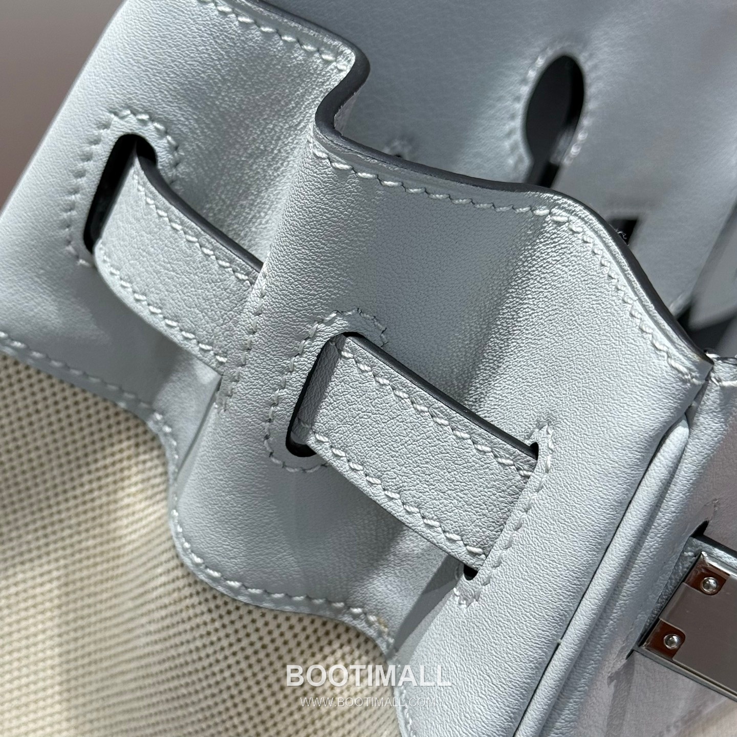 Hermes Birkin 30 Swift Leather Canvas Tote Bag with Flap Lock Detail 에르메스 버킨 30 스위프트 레더 캔버스 토트백 플랩락 12105018 30cm 10