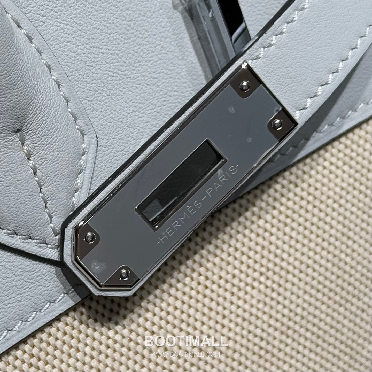 Hermes Birkin 35 Swift Leather Canvas Tote Bag with Flap Lock Detail 에르메스 버킨 35 스위프트 레더 캔버스 토트백 플랩락 12110013 35cm 10