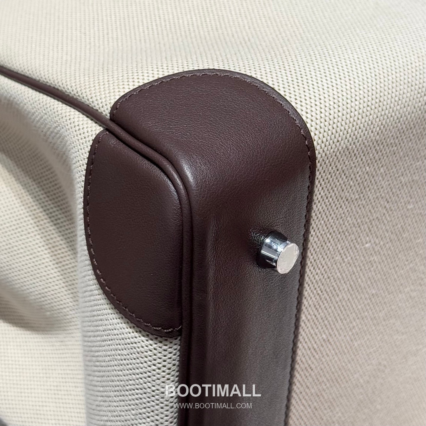 Hermes Birkin 35 Swift Leather Canvas Tote Bag with Flap Lock Detail 에르메스 버킨 35 스위프트 레더 캔버스 토트백 플랩락 12110013 35cm 12